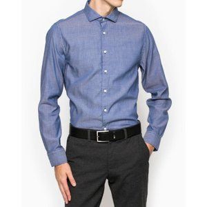 Tommy Hilfiger pánská modrá košile Bernhard - XL (425)